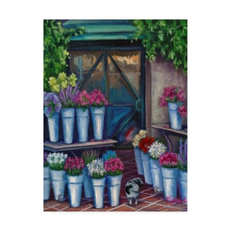 Marnie Bourque 'Daisy Flower Shopping' Canvas Art,14x19